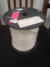 24 AWG Gauge Stranded Hook Up Wire White 2000 ft 0.0201" UL1007 300 Volts