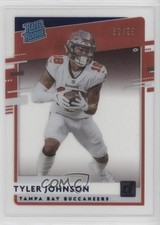 2020 Panini Chronicles Clearly Donruss Rated Rookie Blue 52/99 Tyler Johnson 0c2