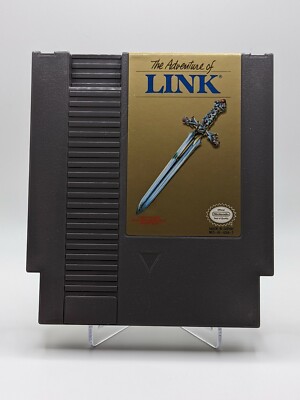 Zelda II: The Adventure of Link Grey Cart Only (NES, 1988) Tested & Works