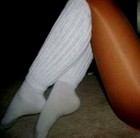 9=5 White 4 Navy Slouch Socks Warm Long Hooters Uniform Run Walk Hiking Yoga — photo 5