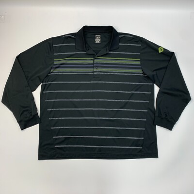 Page and Tuttle Polo Shirt Mens XL Extra Large Black Long Sleeve