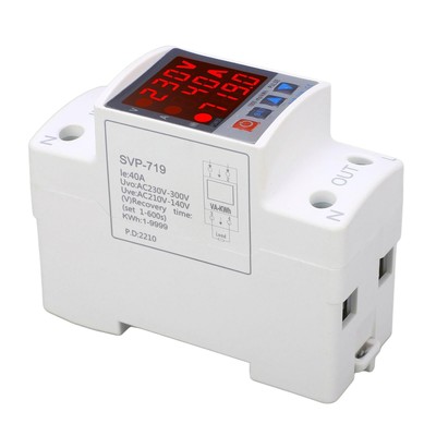 Einstellbarer, selbstrückstellender Über-Unterspannungsschutz AC220V 40A