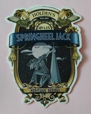 HOLDENS BREWERY SPRINGHEEL JACK ALE BEER PUMP HANDLE CLIP BADGE 4.6 URBAN LEGEND