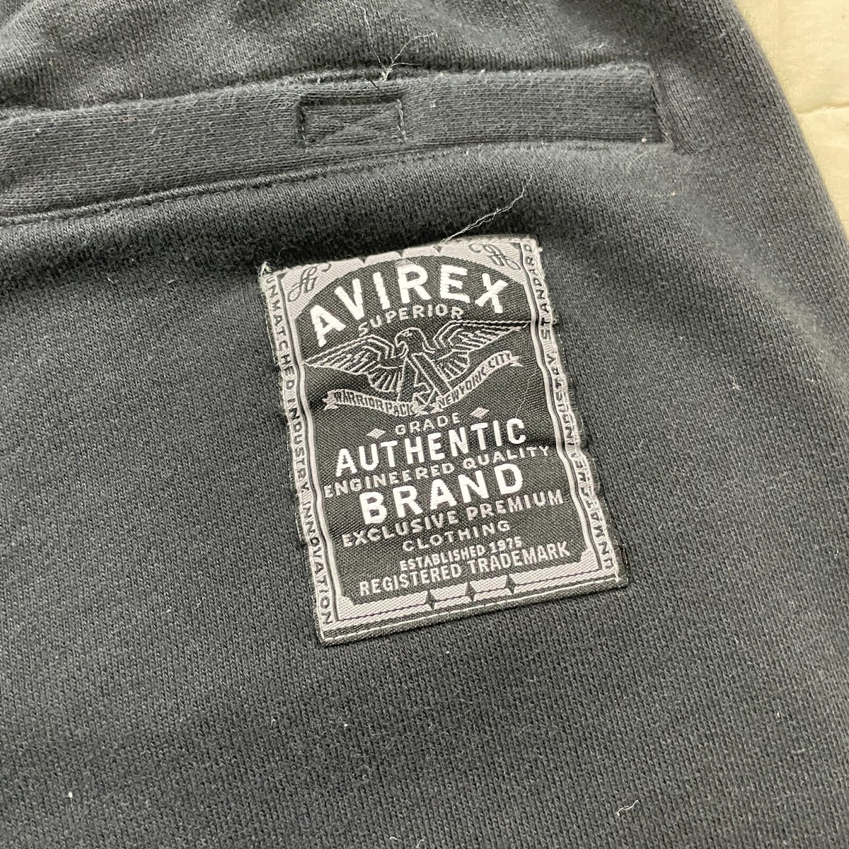Avirex Military Black Drawstring Black Lounge Sweatpants Avirex Military Black Drawstring Black Lounge Sweatpants