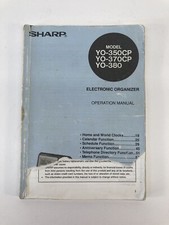 Sharp Electronic Organizer YO-350CP YO-370CP YO-380 Operation Manual Vintage