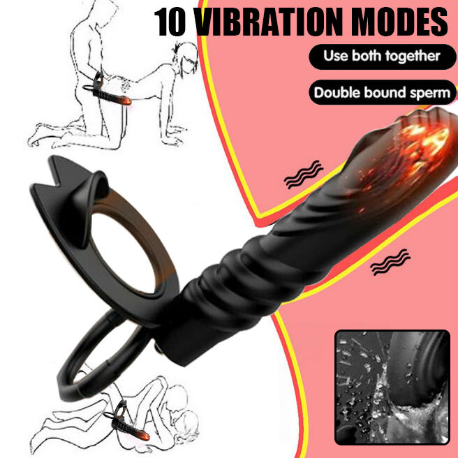 Vibrating Penis Sleeve Cock Ring Clit G-spot Stimulator Couple Dildo Sex  Toy Men | eBay