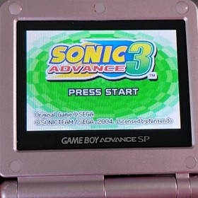 Sonic Game Boy Advance 1 2 3 Lot 3 Nintendo GBA THQ Games Authentic Saves Boom
