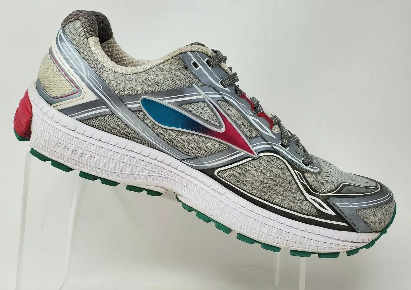 Brooks Ghost 8 Womens Running Shoes Charcoal Violet Pink US 10.5 B thumbnail 3