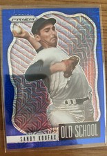2021 Panini Prizm Blue Mojo Refractor Old School Sandy Koufax # Out Of /199 mint