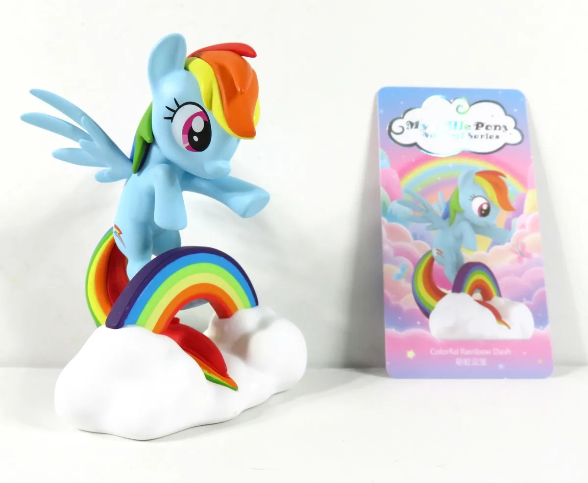 te binden Daarbij recorder Pop Mart My Little Pony Natural Series Figure Colorful Rainbow Dash NEW |  eBay