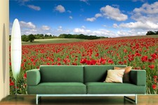 3D Red Poppy I7609 Wallpaper Mural Self-adhesive Removable Sticker Erin