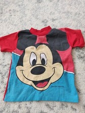 VTG Walt Disney Productions Mickey Mouse AOP Kids tshirt sz 5/6