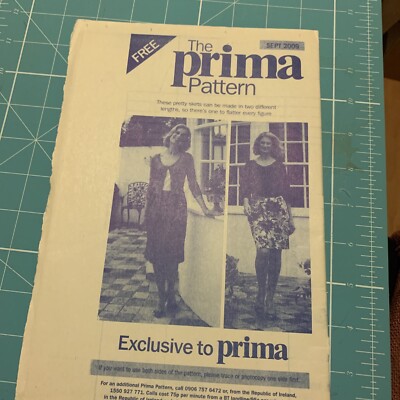 Prima Schnittmuster Rock Gr 10 12 14 16 18 20 UNGESCHNITTEN unbenutzt Abend oder Arbeit