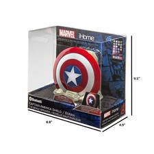 IHOME MARVEL CAPTAIN AMERICA SHIELD BLUETOOTH SPEAKER with USB Charging