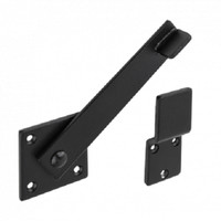 Torfalle Schwarz TüR-Verschluss 155 Mm Torriegel Gartentorfalle Zum Schrauben