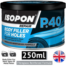 Upol Isopon P40/S Car Body Repair Paste Fibre Glass Body Filler Compound