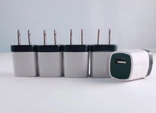 5 pack USB Wall Charger Plug AC Home Power Adapter complain Phone 7+ 6 Samsung 