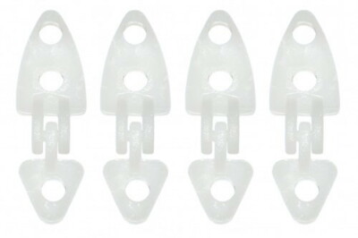 Arkai 4 Stk. Mikro-Ruderscharnier Nylon 19 x 6 x 3 mm