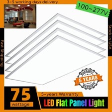 2x4FT LED Panel Light Fixture 75W Dimmable Drop Ceiling Flat LED Troffer Fixture