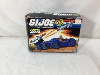 1987 Vintage GI Joe ARAH Cobra Adder Missile Tank Complete Bagged Boxed Uncut