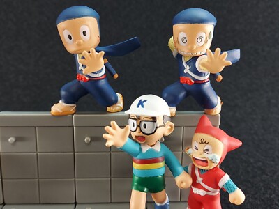 Kitan Club Ninja Hattori Kun Fujiko Fujio A Gashapon 6 Key Chain Holde Strap Collection Figure Set