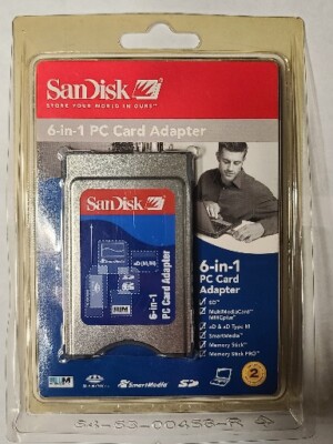 Sandisk 6-in-1 PC Card Adapter SDAD67A10 New In Package
