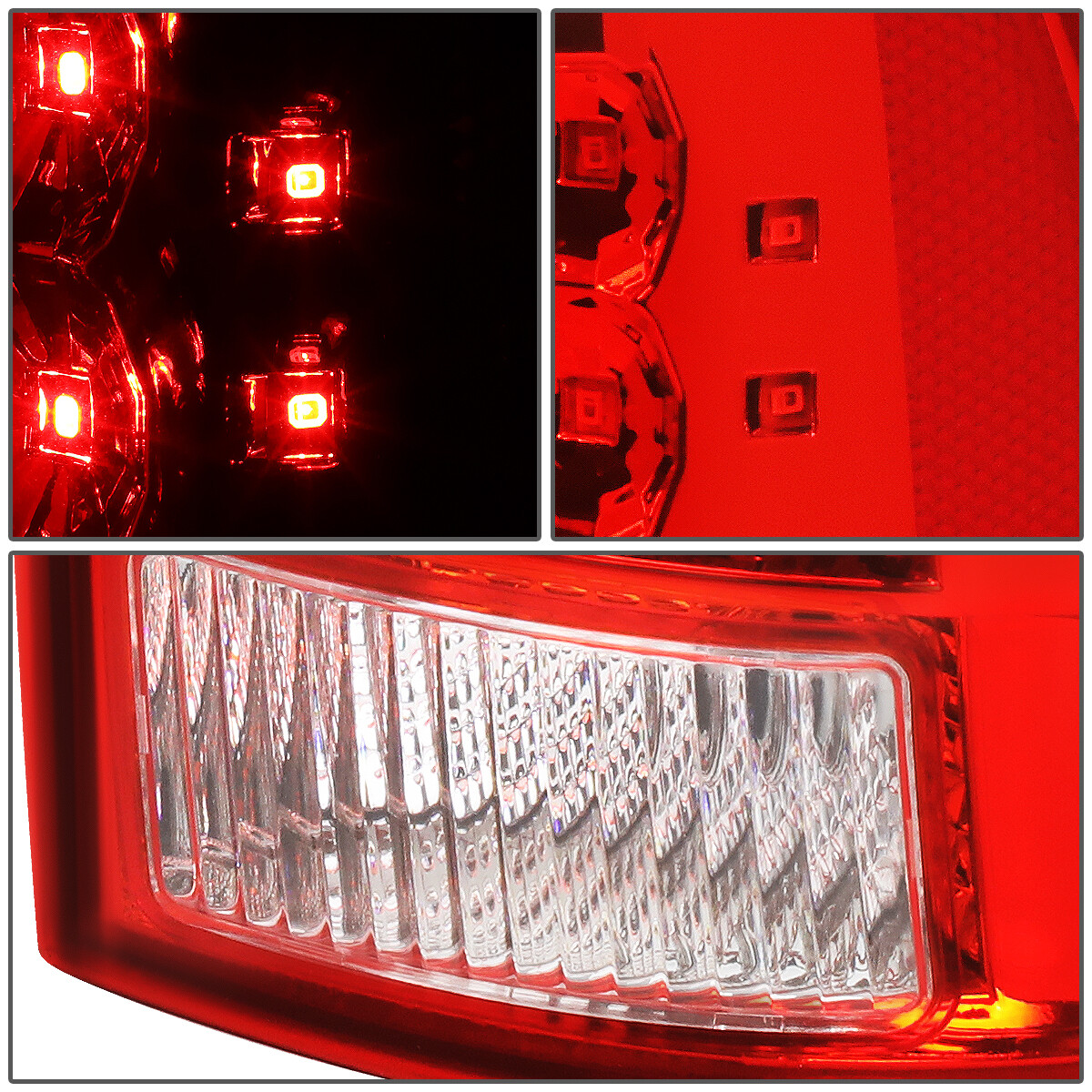 AlphaRex (PRO-Series) 2005-2015 Toyota Tacoma LED Tail Lights - Red Sm