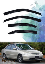 Para Honda Civic 7th K10 4D 01-05 Deflector Ventana Viseras Protector Ventilación