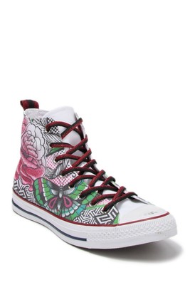 rose high top converse