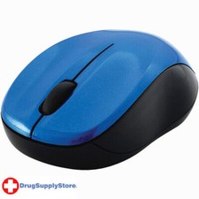 PE Silent Wireless Blue-LED Mouse Blue Black