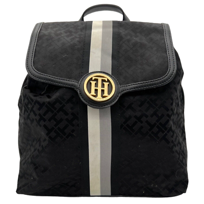 Tommy Hilfiger Small Backpack Jacquard Canvas TH Monogram  display picture 3