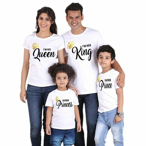 Cotton Family Matching Clothes T-shirt 