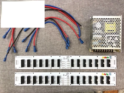 MEAN WELL Eurorack Modular PSU SET - PSU(+12V, -12V, +5V)+2xbusboards+cables