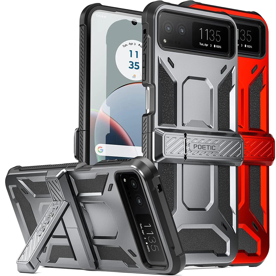 For Moto Razr / Moto Razr Plus 2023 / 2024 Case Poetic With Kickstand Cover - Image 2 of 3