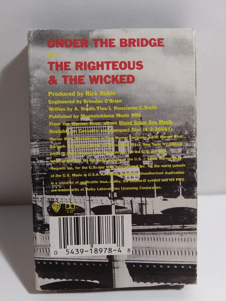 Red Hot Chili Peppers - Under The Bridge (Cassette Single) Foto 4 de 4