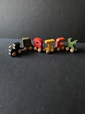 NameTrains Maple Landmark Wood Toy Train Brick Made in USA