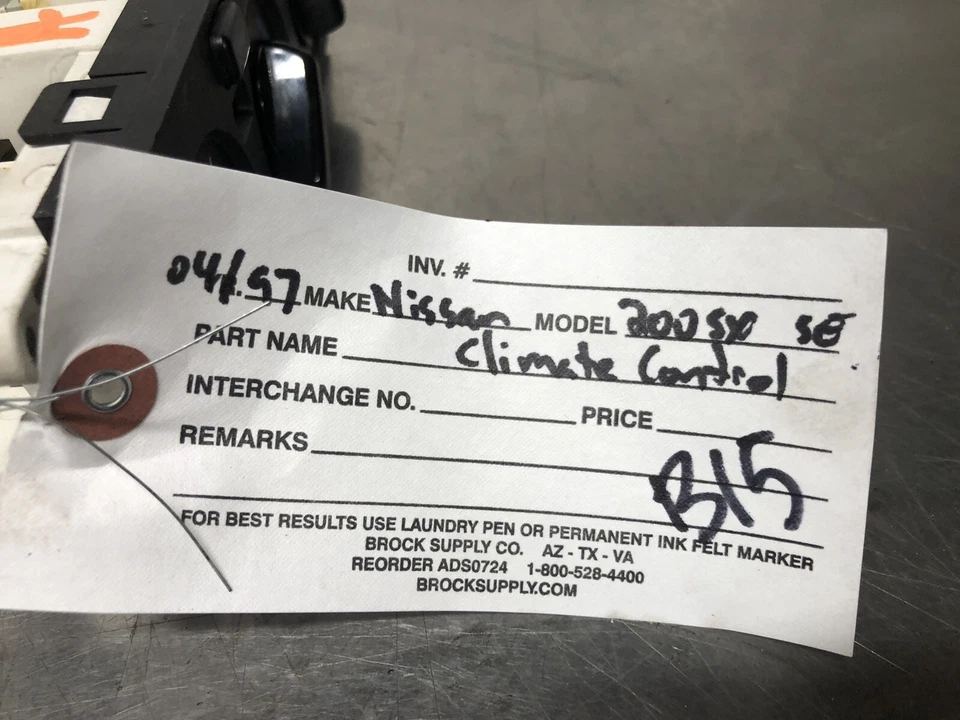 Nissan 200sx Sentra 1995-1997 calefacción aire acondicionado temperatura climatización climatización Foto 4 de 4