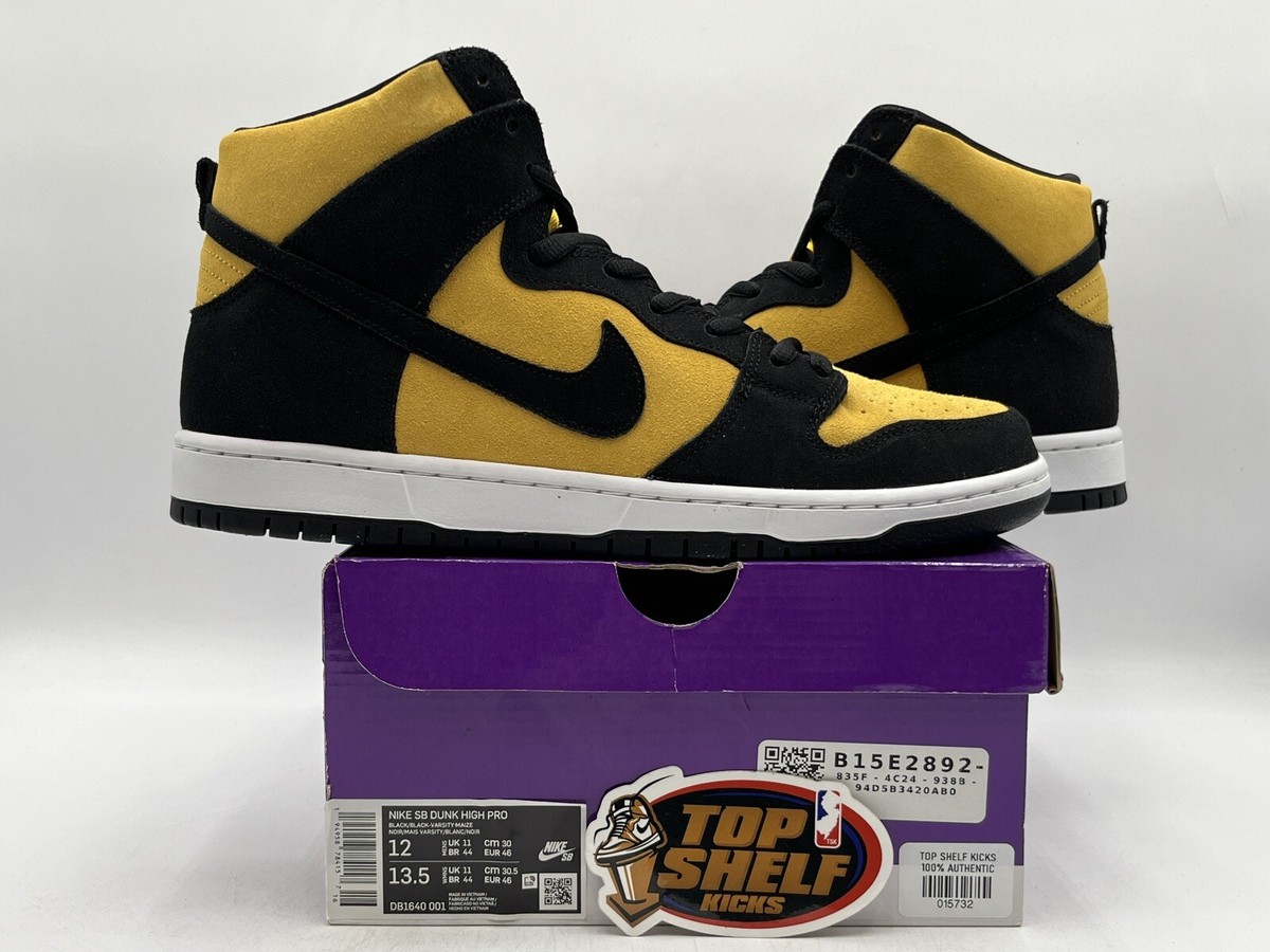 Nike Dunk High Pro SB Reverse Goldenrod Used 2021 Size 12 Rare