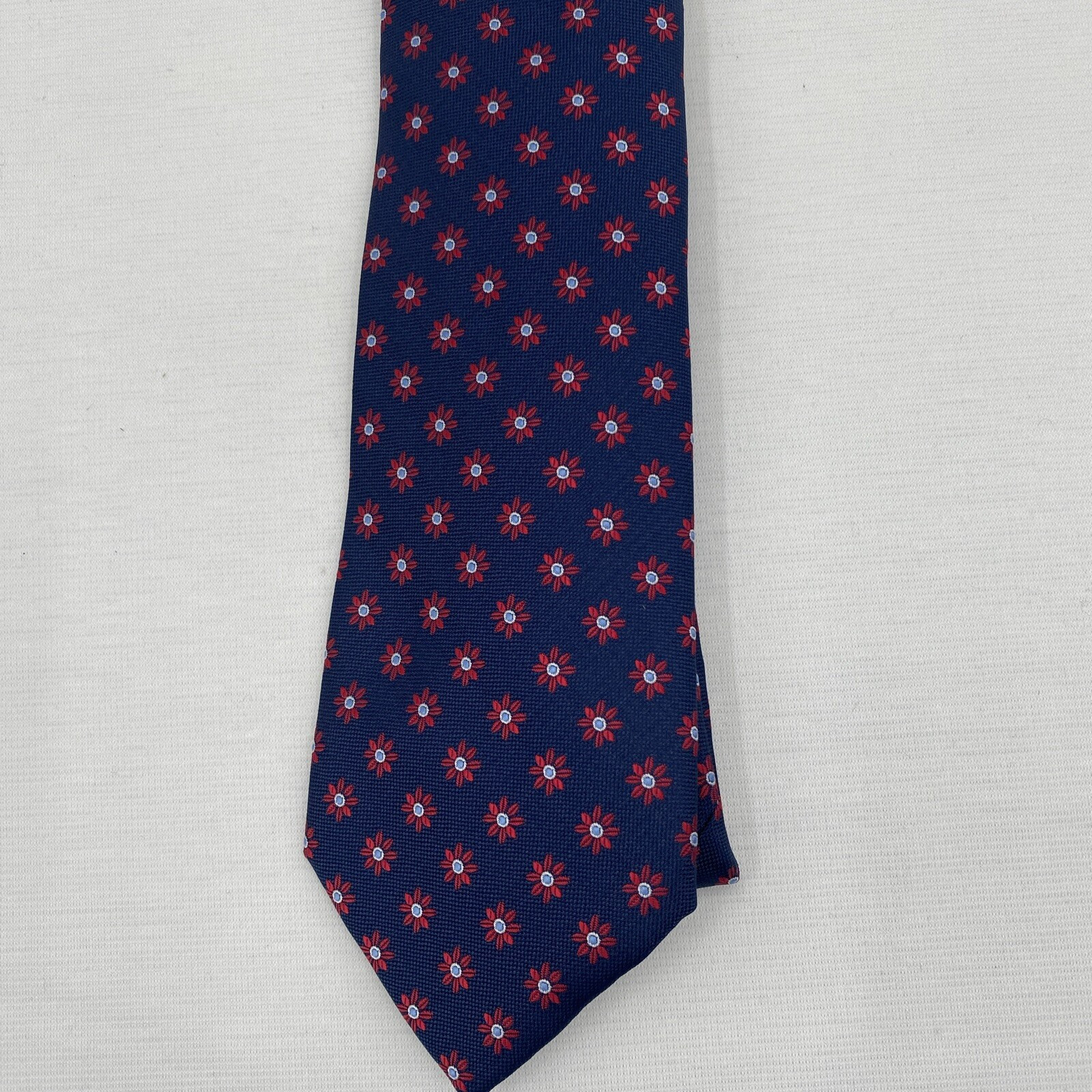 Мужской галстук в клубном стиле с цветочным принтом Темно-синий-Один размер 3590₽