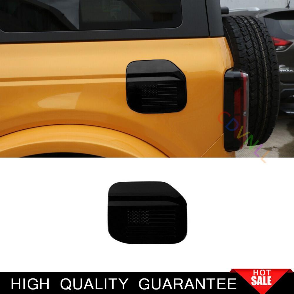 Gas Tank Cap Cover for 2021-2024 Ford Bronco in Bright Black - 1PC