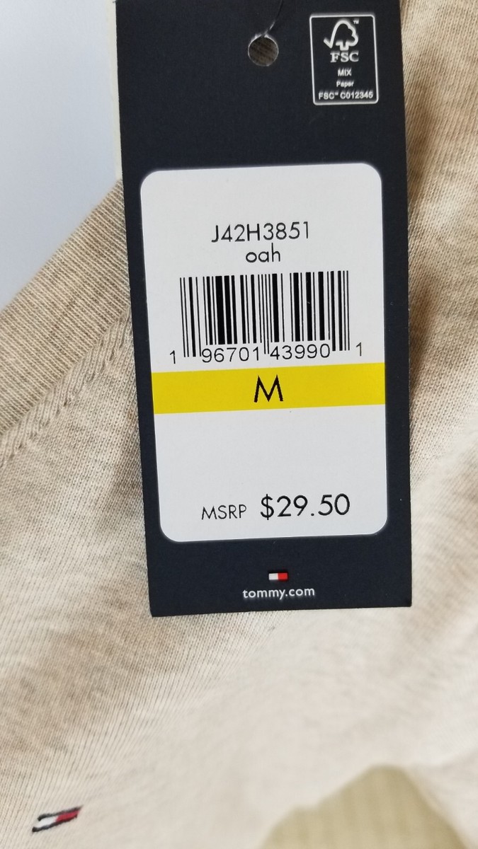 Women's Tommy hilfiger tops V-neck short sleeve / M / Beige