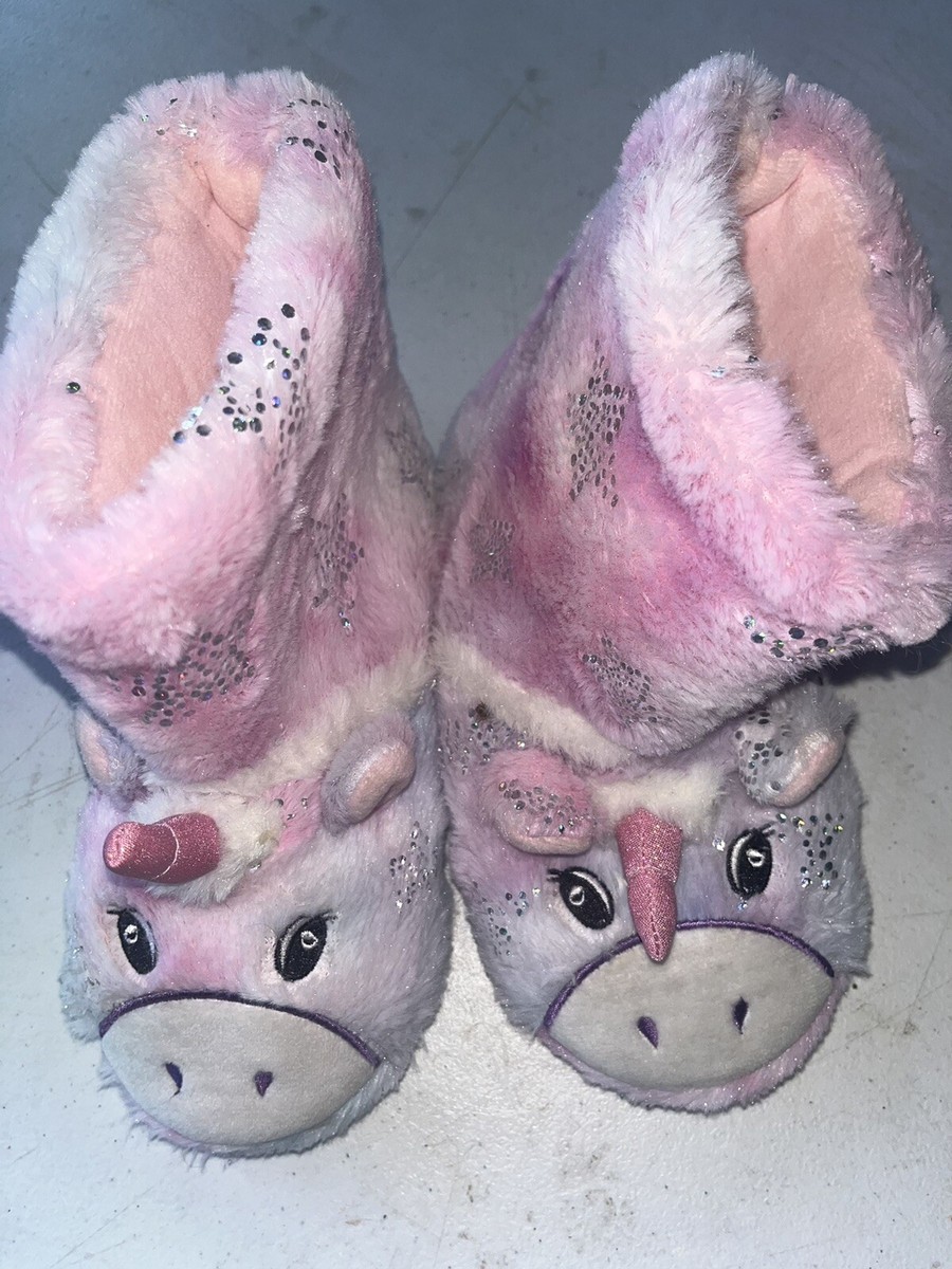 Totes Toasties Kids Unicorn Boot Slippers US Girls Size 13-1