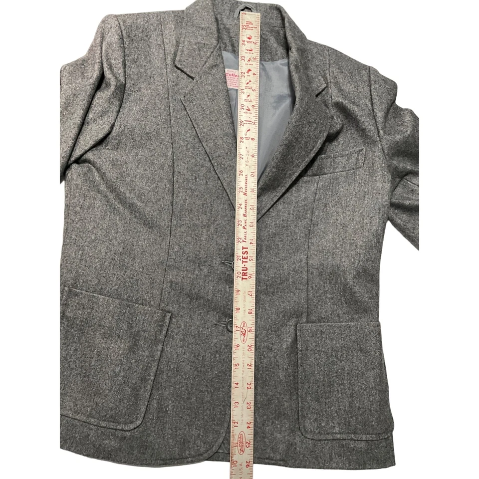 Vintage Collections Wool Blend Blazer Size 14 Gray Women's - Image 3 of 4