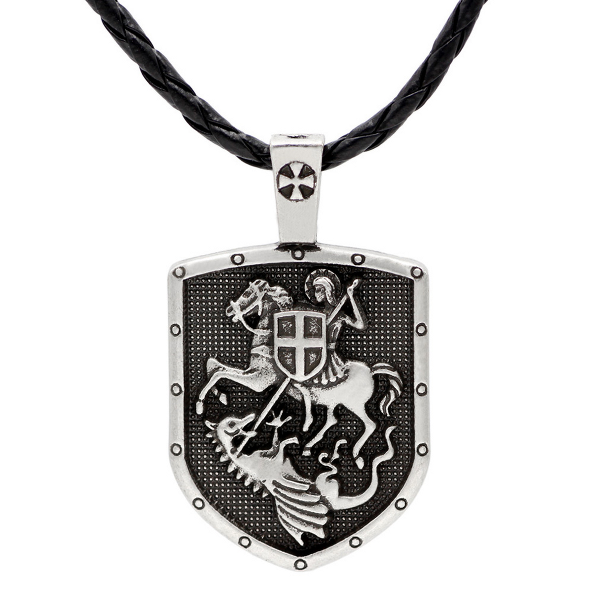 St George the Dragon Pendant Necklace – Medieval Knight Patron Saint  Design