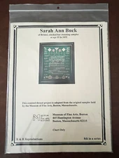 Nantucket Historical Assn. X Stitch Chart Sarah Ann Buck 1831 Sampler Pattern