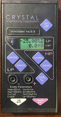 #ad #ad Crystal Engineering IS33 Pressure Calibrator Dual Sensor 16 1500 PSI With Case $499.99