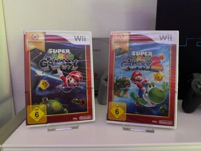Super Mario Galaxy 1 + 2 Bundle Nintendo Wii Neu Versiegelt Sealed WATA VGA PSA - Bild 1 von 2