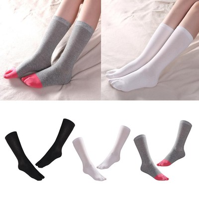 1 Paar Sandalensocken aus Baumwolle Tabi Split 2 Zehensocken für Geta