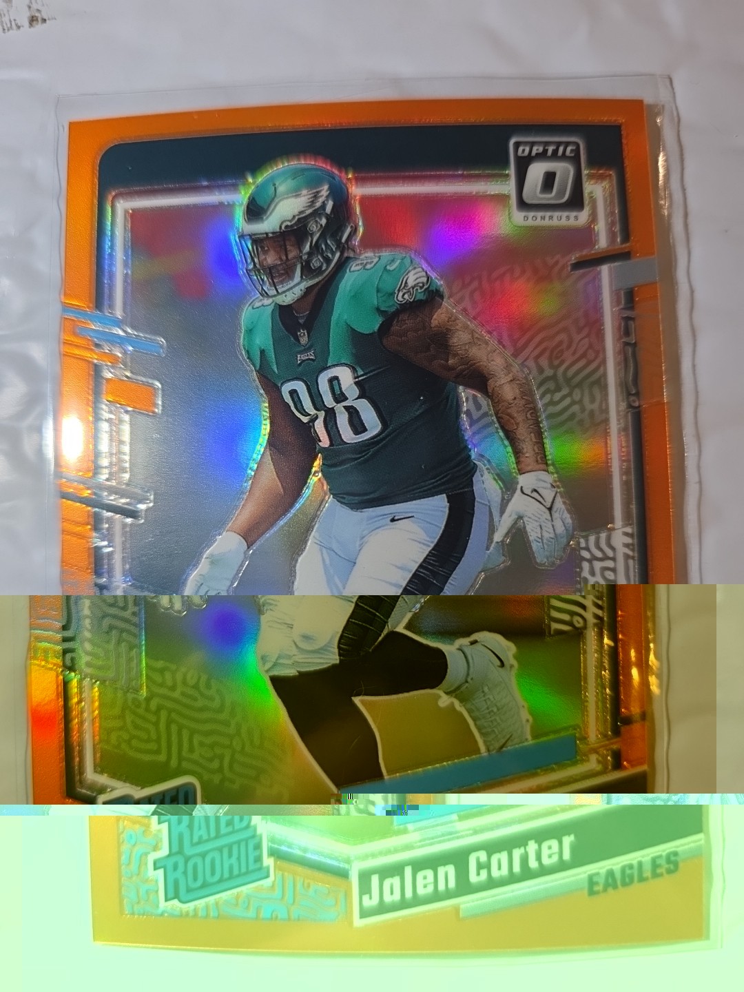 2023 Panini Donruss Optic - R.R Jalen Carter #281 Orange Prizm /249 (RC)
