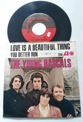 Young Rascals You Better Run /Love Is A Beautiful Thing Picture Sleeve 7'' 45 233